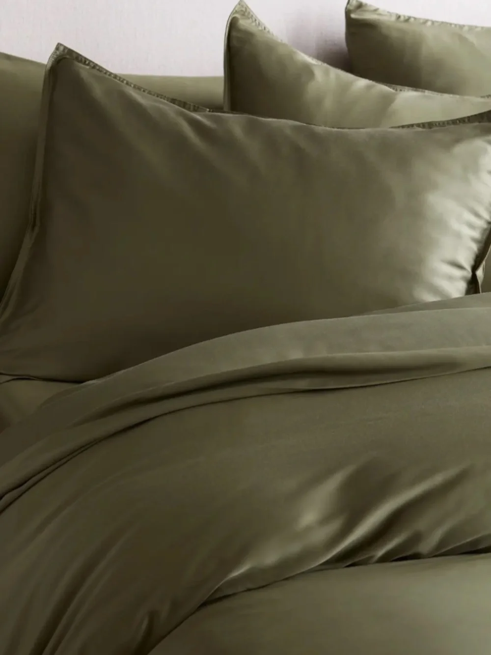 New Bamboo Sham set of 2 Dusty Olive Green Standard